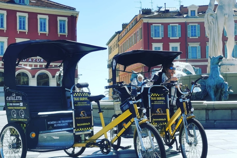 Nice: City Sightseeing Tour by Pedicab with Audio Guide 60 minutes city tour in Nice: the big tour