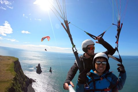 Vík: Paragliding Tandem Flight