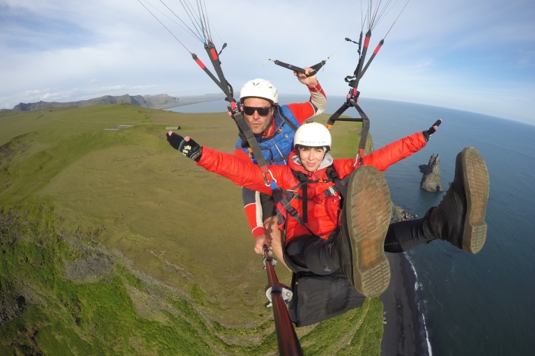 Vík: Paragliding Tandem Flight Paragliding Tandem Flight
