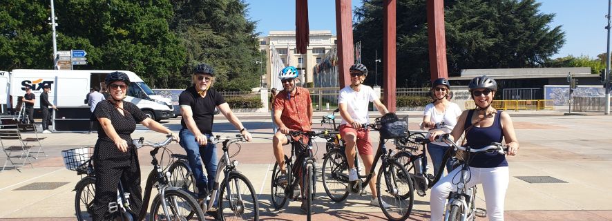 Genebra: passeio de bicicleta elétrica pelo lago das Nações Unidas e pela cidade velha