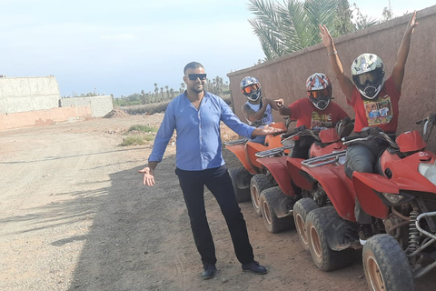 Marrakech : Palmeraie Quad Bike & Spa Traditionnel Marocain