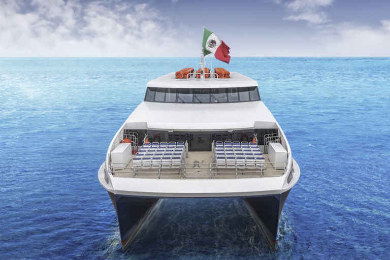 Depuis Cancún : Billets de ferry pour Isla MujeresDepuis Cancun : Ferry aller-retour vers Isla Mujeres