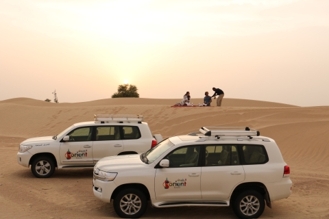 Dubai: woestijnsafari per jeep bij zonsopgang met dierenPrivétour