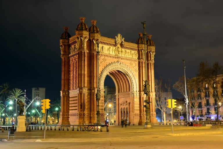 Barcelona: nachttour op zijspanmotor