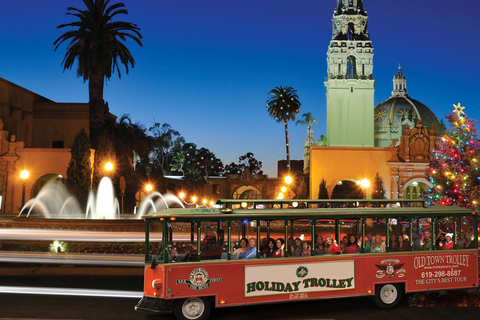 San Diego: Trolleytour met kerstverlichting en bezienswaardigheden