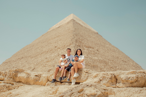 Cairo: Pyramids of Giza, Sphinx, Saqqara, Memphis & Lunch Shared Tour Without Entrance Fees