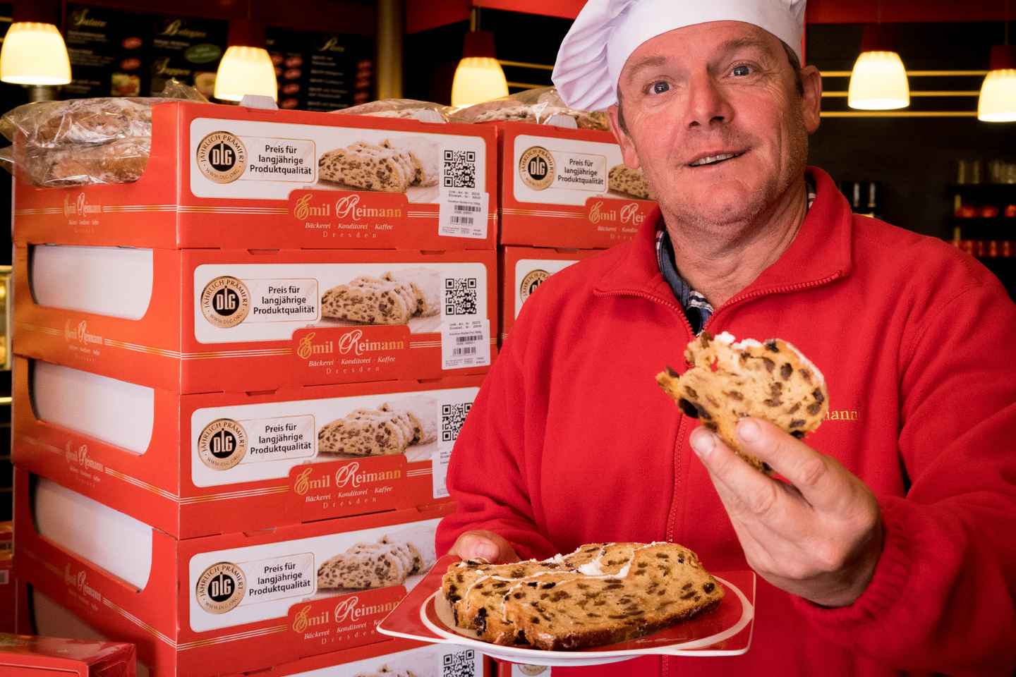 Dresde: visite guidée en bus d’une boulangerie de stollen avec dégustation
