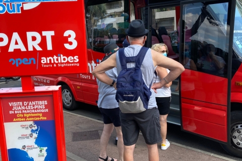 Antibes : Visite guidée en bus Hop-on Hop-off d'un ou deux joursLaissez-passer d'un jour