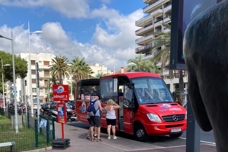 Antibes : Visite guidée en bus Hop-on Hop-off d'un ou deux joursPasse de 2 jours