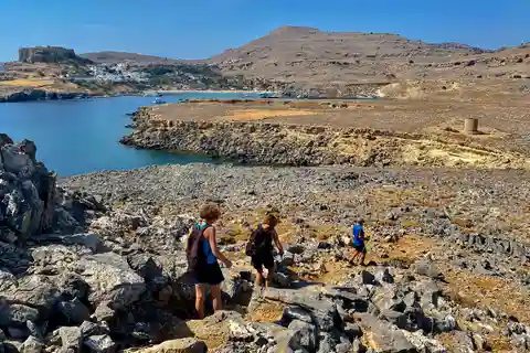 Lindos : Aventure de randonnée en petit groupe