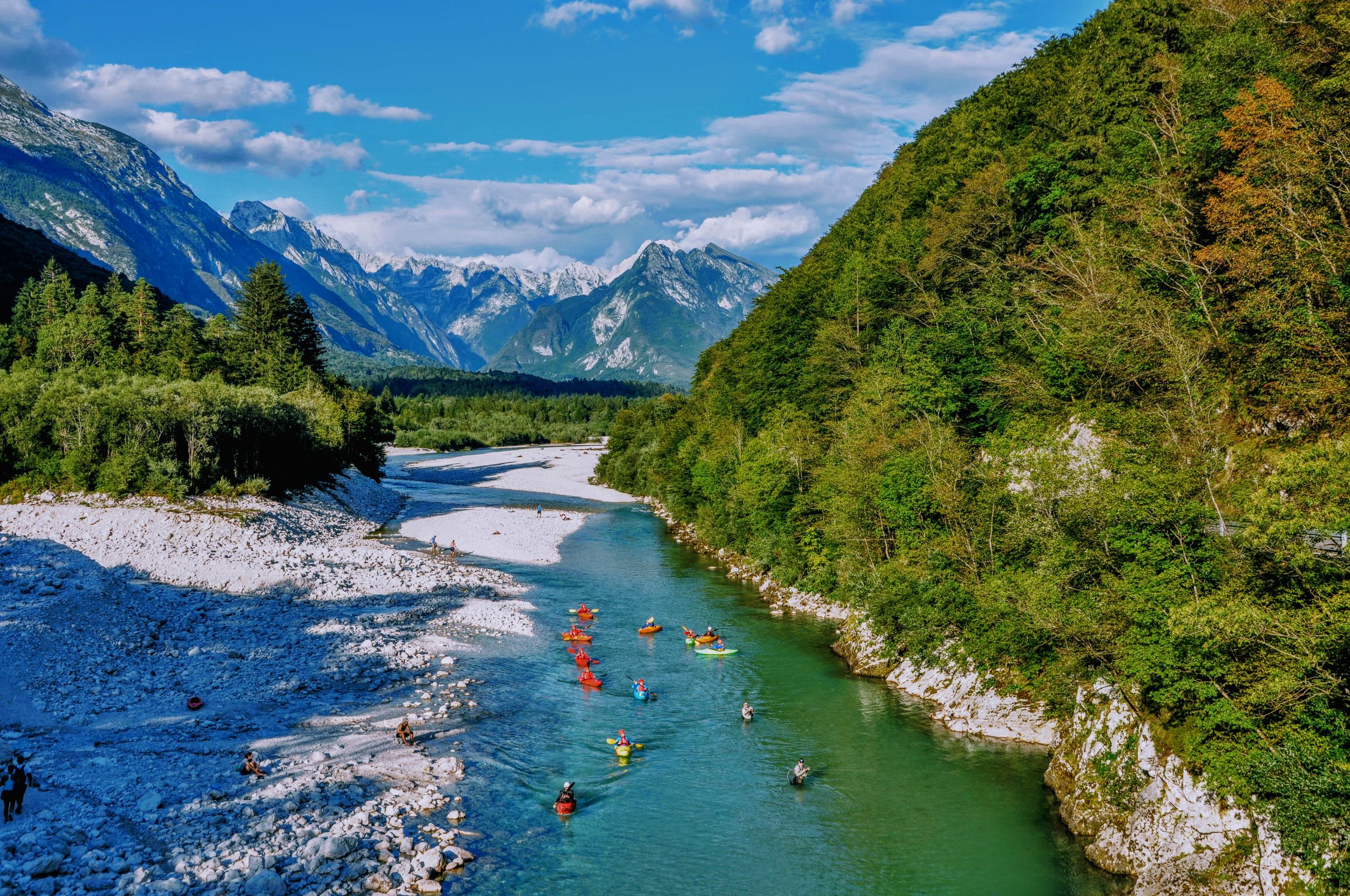 Soča Fluss: Kajakabenteuer für alle Schwierigkeitsgrade mit Fotos