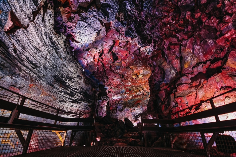 Depuis Reykjavik : tunnel de lave de Raufarhólshellir en bus