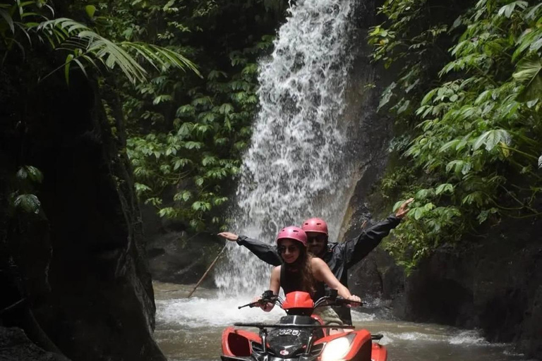 Ubud: Guided Quad Bike ATV Adventure with Waterfall & Tunnel Guided Single ATV - Long Track ( 7KM / 1,5 Hours )