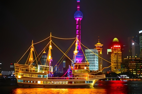 Nocny rejs po rzece w Szanghaju dla VIP-ów z autentyczną kolacją