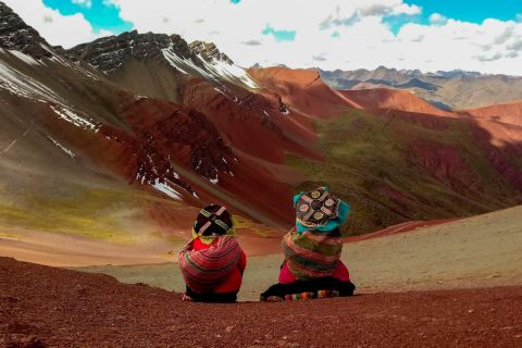 Pérou : Visite d'une journée complète de la montagne Arc-en-ciel et de la vallée rouge