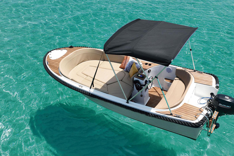 San Antonio: Snorkel on your own boat without a license for up to 5 people SAN ANTONIO: SNORKELING ON YOUR OWN BOAT WITHOUT A LICENSE FOR UP TO 5 PEOPLE