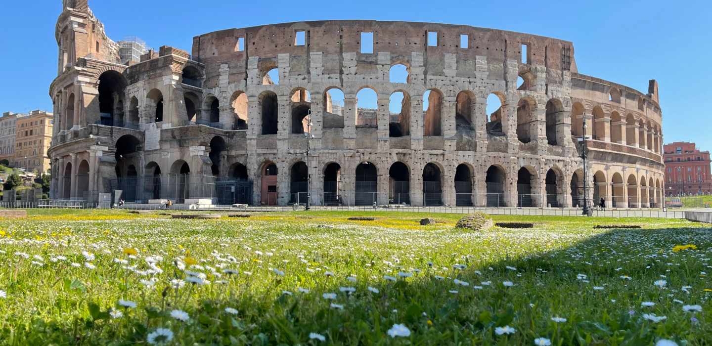 Rom: Kolosseum mit Zugang zur Gladiatoren-Arena