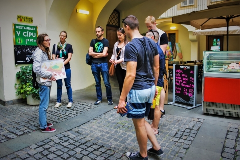 Praag: Oude Stad, ondergrondse gewelven en kerkersOude Stad, ondergrondse gewelven en kerkers - Duits