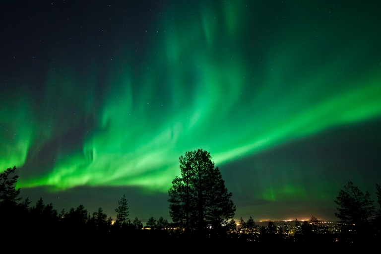 Fińskie Laponie: Uchwyć zorze polarne w arktycznej przyrodzie1 noc: uchwyć zorze polarne w arktycznej przyrodzie
