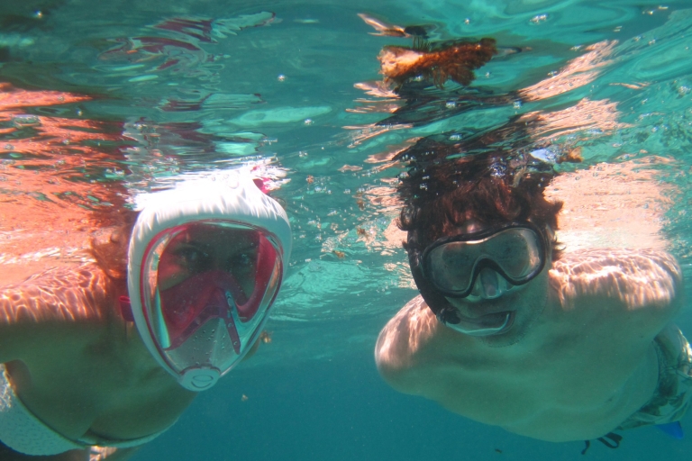 Blue Bay Mauricio: snorkel en Blue Bay con barco con fondo de cristal