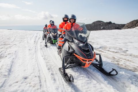Vik: aventura en moto de nieve en Mýrdalsjökull