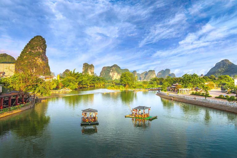 Yangshuo: Yulong River Rafting, Cycling & Ruyi Peak Day Tour Defult option