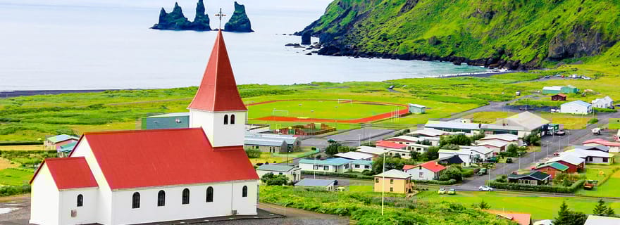 Au départ de Reykjavik : côte sud privée et grotte de glace de Katla