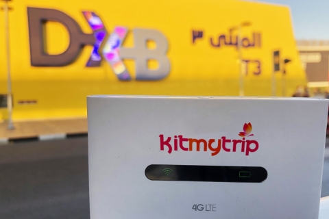 Alquiler de WiFi de bolsillo 4G en Dubái (recogida en el aeropuerto DXB)2 GB de datos con 4 días de alquiler