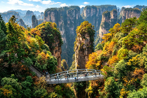 From Zhangjiajie: 2-Day Tour Hotel Pickup & Entry Tickets Night Tour Furong Ancient Town Self-guided