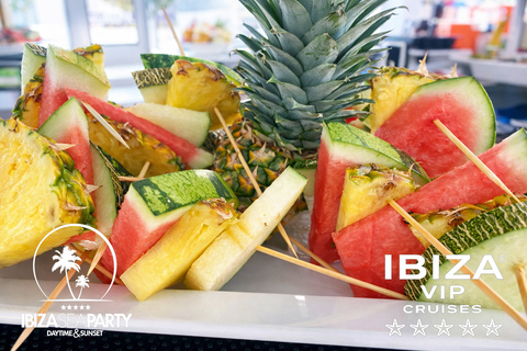 Ibiza: Formentera VIP Boat Paella, BBQ, OpenBar, DJ & Sunset BASIC TICKET with 5h Open Bar & Breakfast