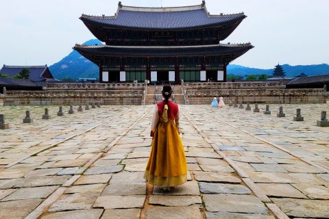 Seoul: Gyeongbokgung-paleis, Jogyesa-tempel en Cheongwadae