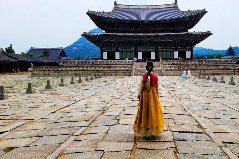 Seul: Pałac Gyeongbokgung, świątynia Jogyesa i CheongwadaeSeul: Pałac Gyeongbokgung, Świątynia Jogyesa, Cheongwadae