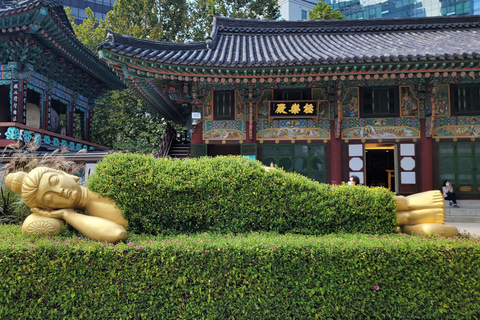 Séoul : palais Gyeongbokgung, temple Jogyesa et CheongwadaeSéoul : Palais Gyeongbokgung, Temple Jogyesa, Cheongwadae