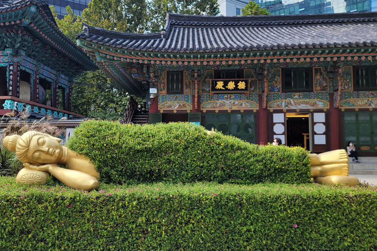 Séoul : palais Gyeongbokgung, temple Jogyesa et CheongwadaeSéoul : Palais Gyeongbokgung, Temple Jogyesa, Cheongwadae