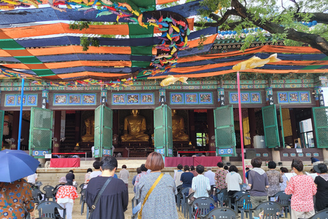 Séoul : palais Gyeongbokgung, temple Jogyesa et CheongwadaeSéoul : Palais Gyeongbokgung, Temple Jogyesa, Cheongwadae