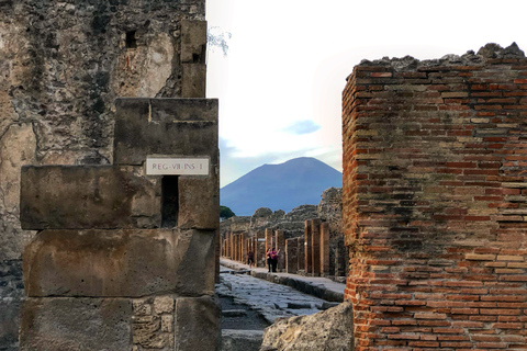 De Positano: visite guidée de Pompéi et du Vésuve