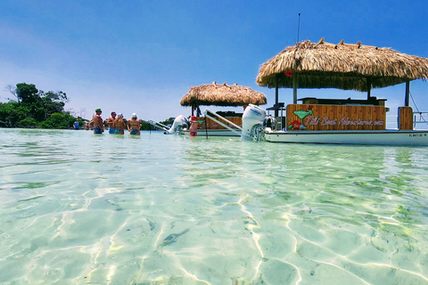 Key West: 4-stündige private Sandbank-Kreuzfahrt auf einem Tiki-Bar-Boot