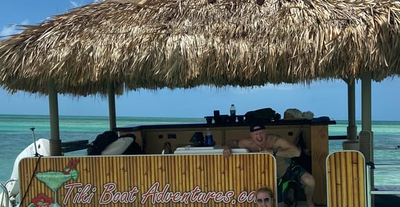 Key West: 2 Hour Private Tiki Bar Party Boat & Mini Sandbar