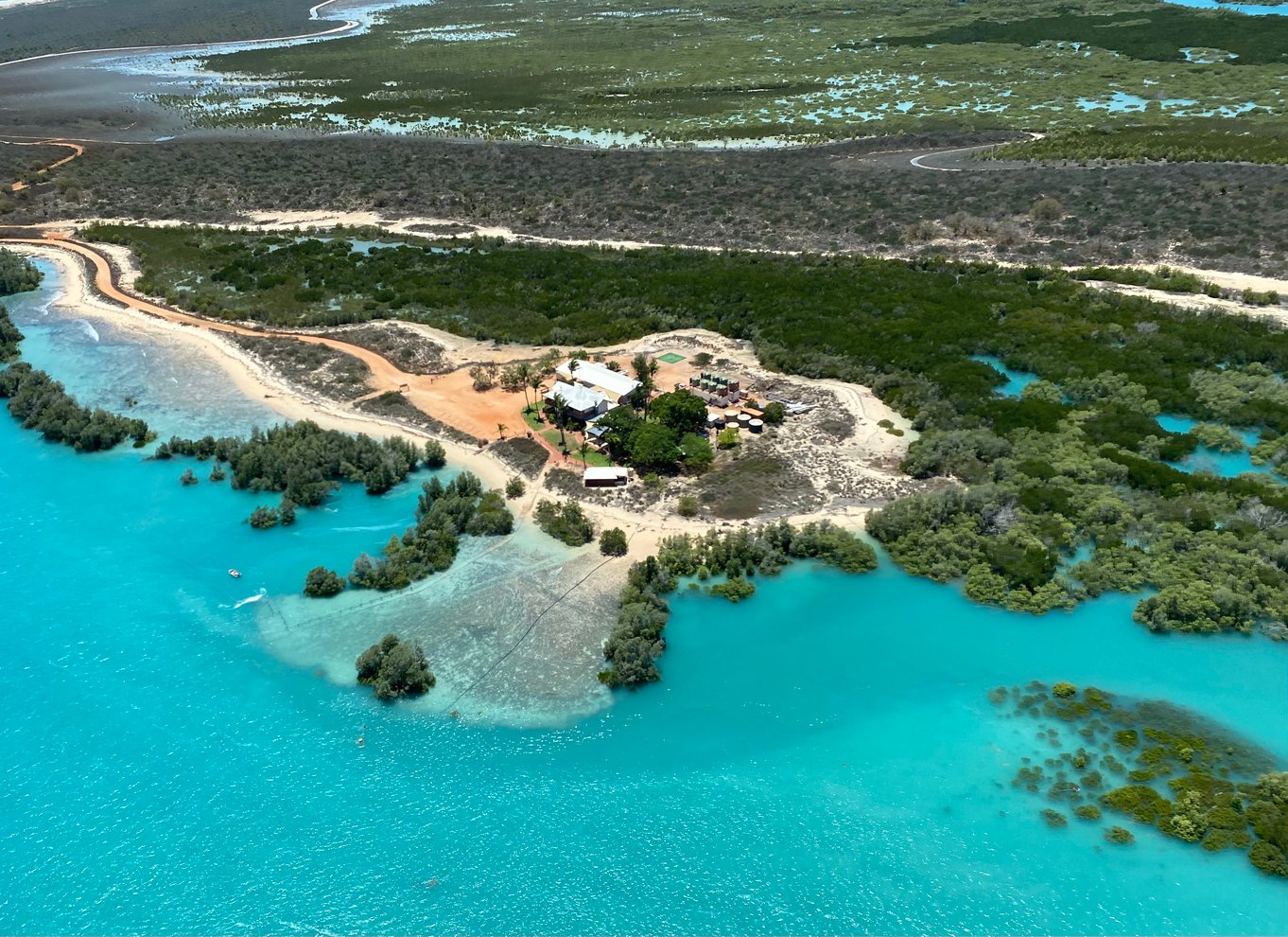 Broome: Helikopterflyvning og rundvisning på Willie Creek Pearl Farm