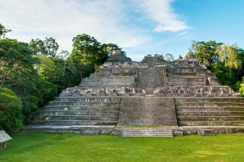 Belize-stad: Maya-tempelverkenning, grotbuis en tokkelbaanOphaalservice hotel/haven in Belize City