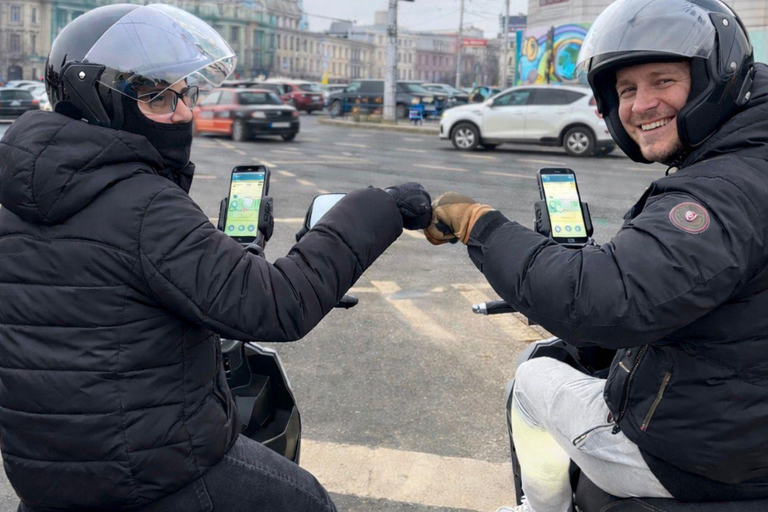 Bucharest Full Tour on Motor Scooter (No License Required)