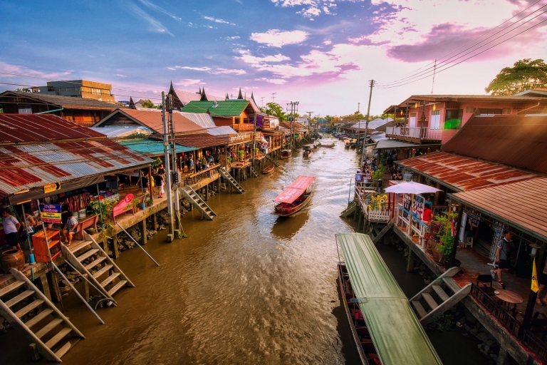 Bangkok: Dragon Temple, Roots Temple en drijvende markt