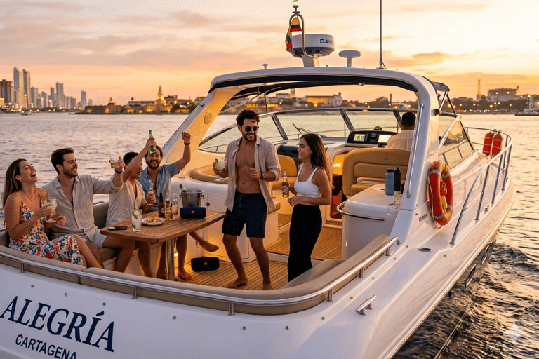 Cartagena tours: Sunset in the Bay with Skylen Cartagena sunset tours in the Bay with Skylen