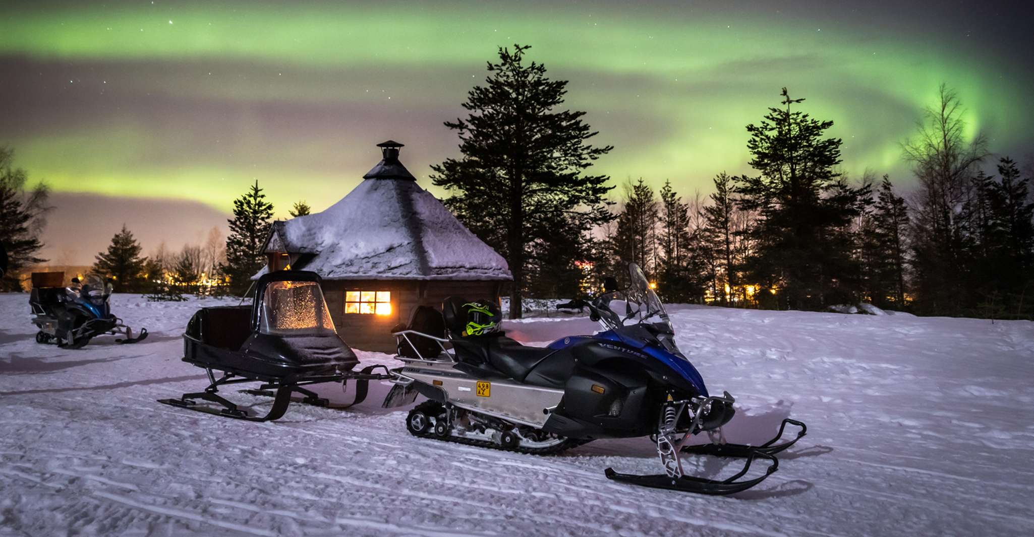 Levi, Snowmobile Northern Lights Hunting Trip With Campfire - Housity