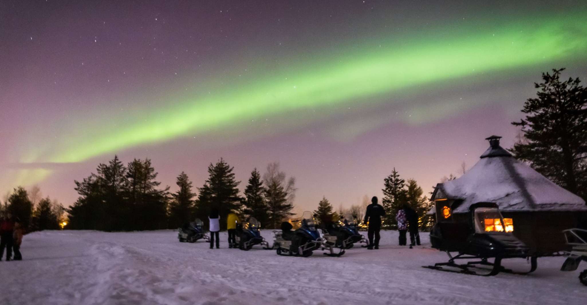 Levi, Snowmobile Northern Lights Hunting Trip With Campfire - Housity