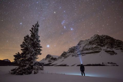 Banff: excursão a pé ao pôr do sol e estrelas à noite