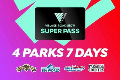 Movie World, Sea World, Wet'n'Wild y Paradise Country 7 días