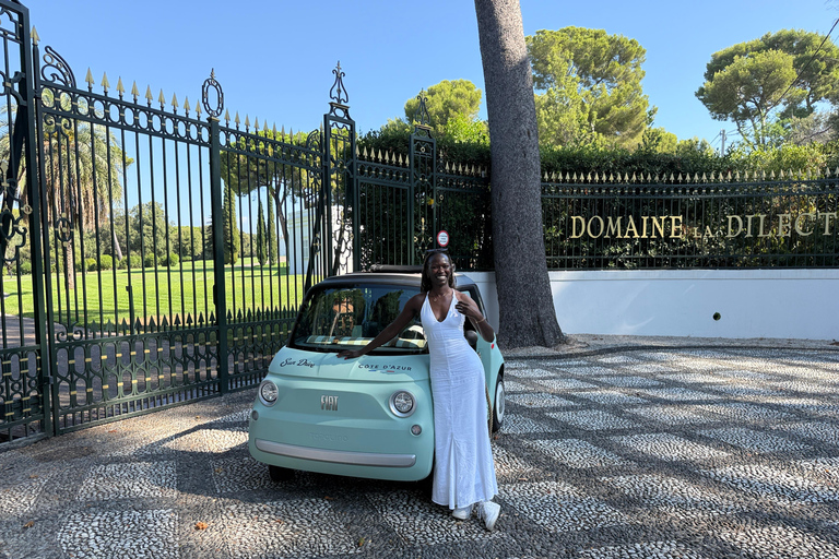Antibes: Tour in a 100% electric Fiat Topolino 1-hour Discovery Tour in a Fiat Topolino