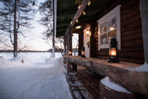 Rovaniemi: Northern LIghts with Sauna, Ice swimming & Dinner Standard Option