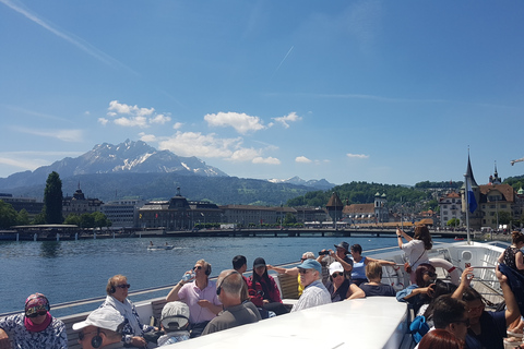 Tour en grupo pequeño por la ciudad de Lucerna incl. Crucero por el lago desde BasileaDesde Basilea: excursión guiada de un día a Lucerna y crucero por el lago de Lucerna